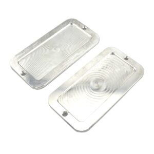 HATCH HINDE COVERS W/SCREW(PAIR) BILLET ALUMINUM, '69-'72 BLAZER