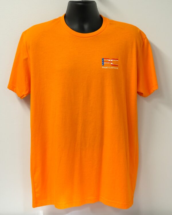 PAGE CUSTOMS USA FLAG T-SHIRT ORANGE - Image 2