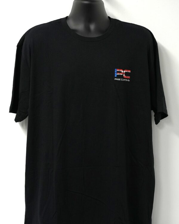 PAGE CUSTOMS USA FLAG T-SHIRT BLACK - Image 2
