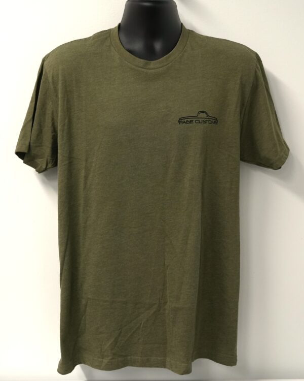 PAGE CUSTOMS PINSTRIPE T-SHIRT GREEN - Image 2