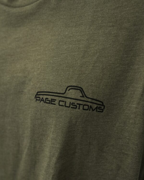 PAGE CUSTOMS PINSTRIPE T-SHIRT GREEN - Image 3