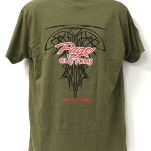 PAGE CUSTOMS PINSTRIPE T-SHIRT GREEN