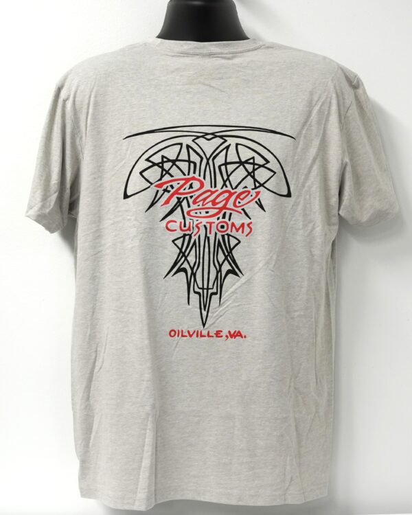 PAGE CUSTOMS PINSTRIPE T-SHIRT GREY