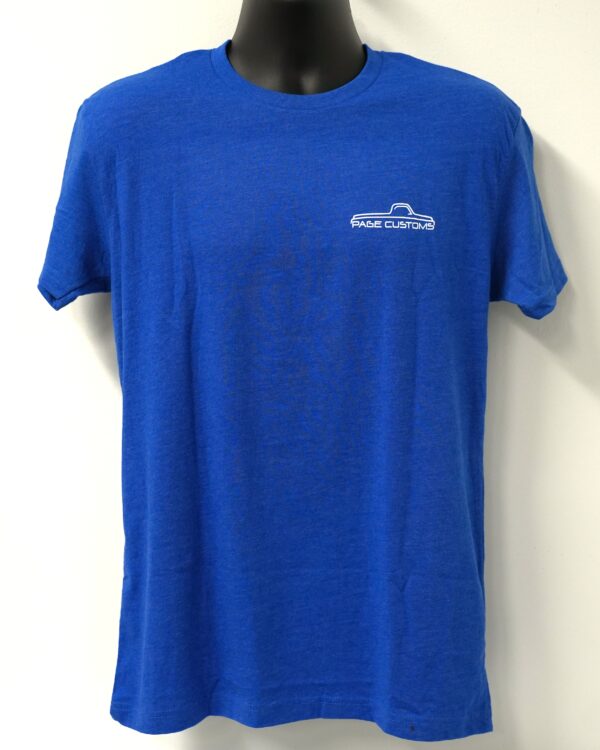 PAGE CUSTOMS PINSTRIPE T-SHIRT BLUE - Image 2