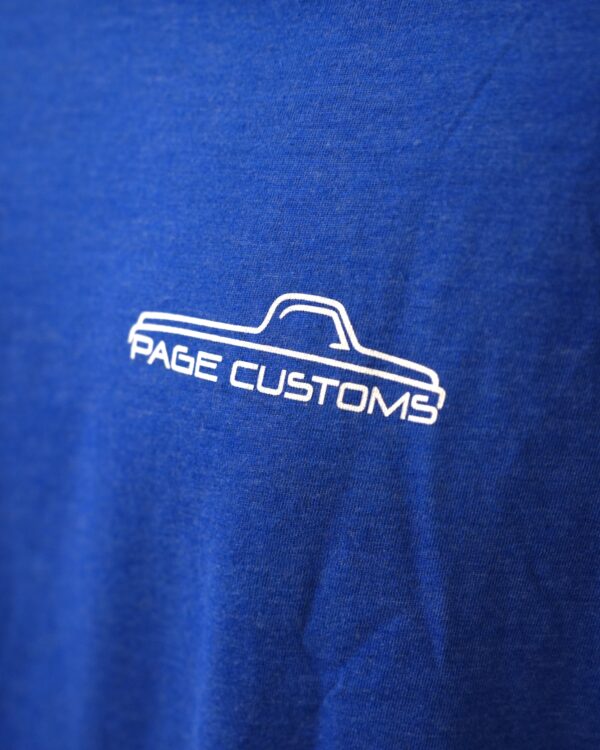 PAGE CUSTOMS PINSTRIPE T-SHIRT BLUE - Image 3
