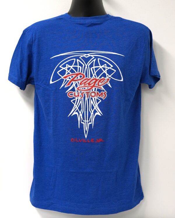 PAGE CUSTOMS PINSTRIPE T-SHIRT BLUE