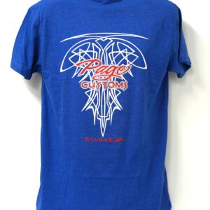 PAGE CUSTOMS PINSTRIPE T-SHIRT BLUE