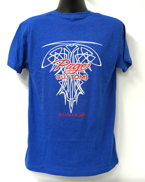 PAGE CUSTOMS PINSTRIPE T-SHIRT BLUE