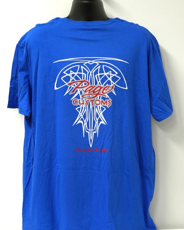 LIMITED PAGE CUSTOMS PINSTRIPE T-SHIRT SOLID BLUE