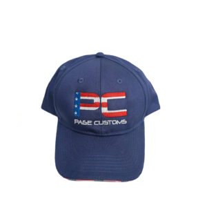 PAGE CUSTOMS BLUE USA ADJUSTABLE HAT