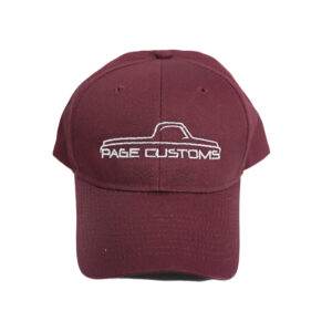 PAGE CUSTOMS MAROON & WHITE ADJUSTABLE HAT